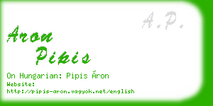 aron pipis business card